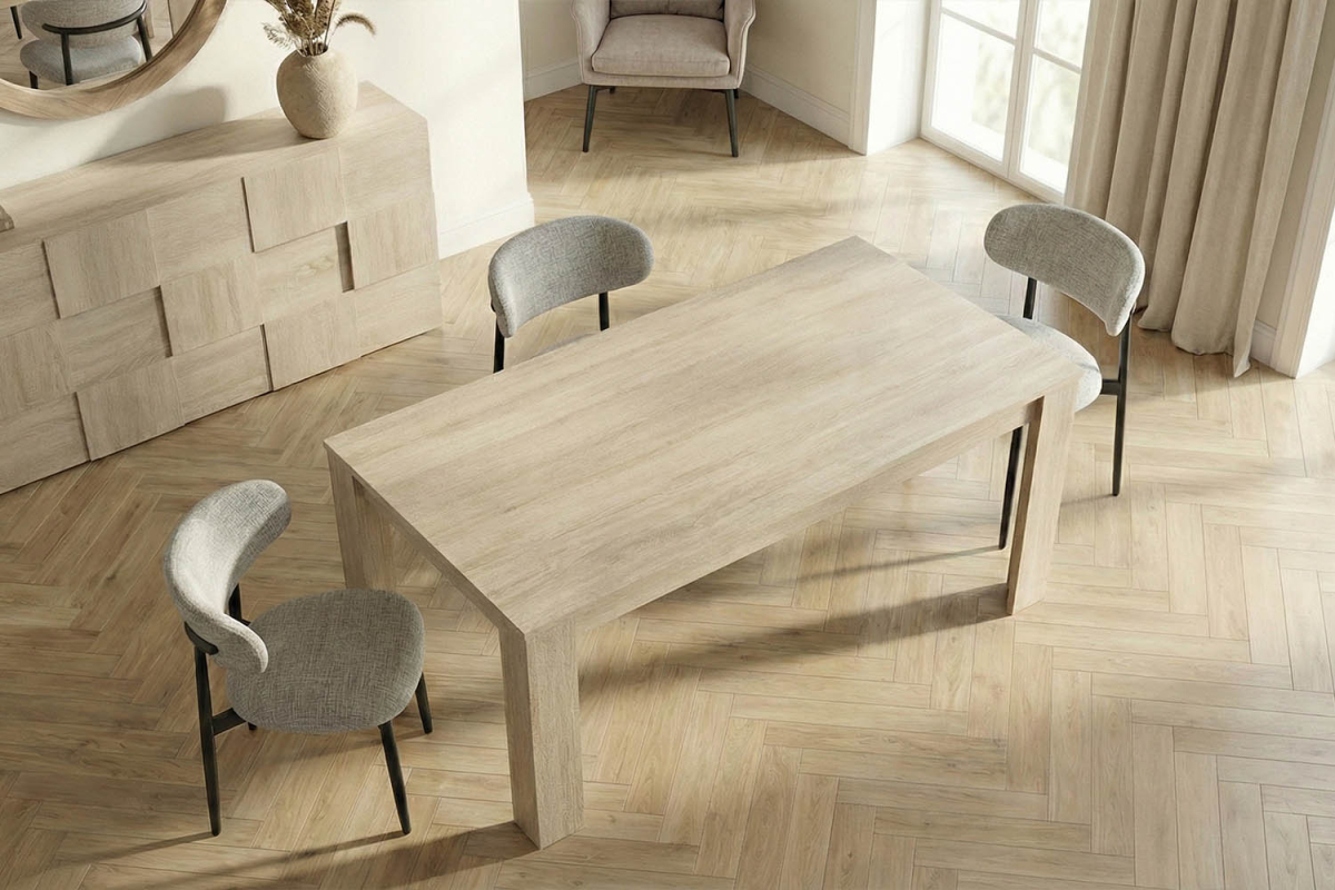Table à manger 6 à 8 personnes Calvi | Chêne clair