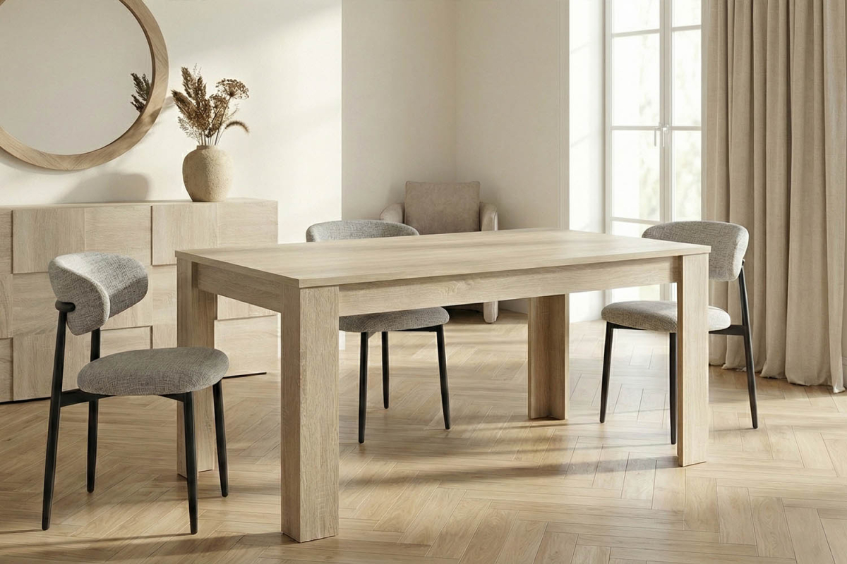 Table à manger avec rallonge Calvi – Convivialité et design