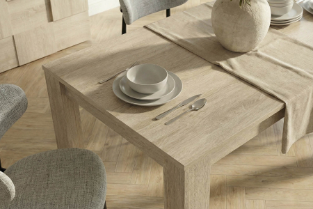 Table à manger avec rallonge Calvi – Convivialité et design