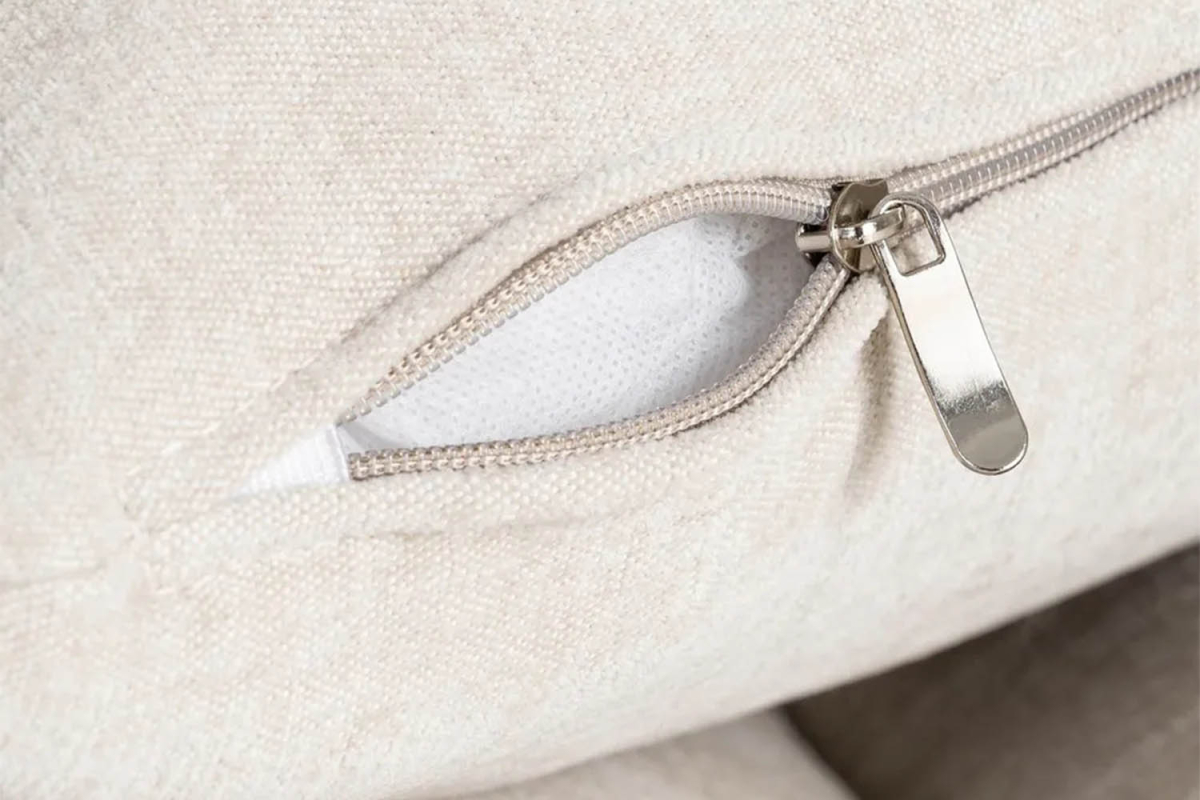 Canapé 2 places en tissu doux Positano  – Tissu lisse et design épuré