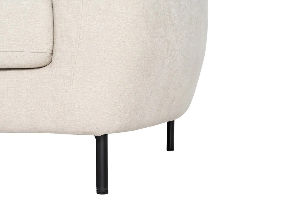 Canapé 2 places en tissu doux Positano  – Tissu lisse et design épuré