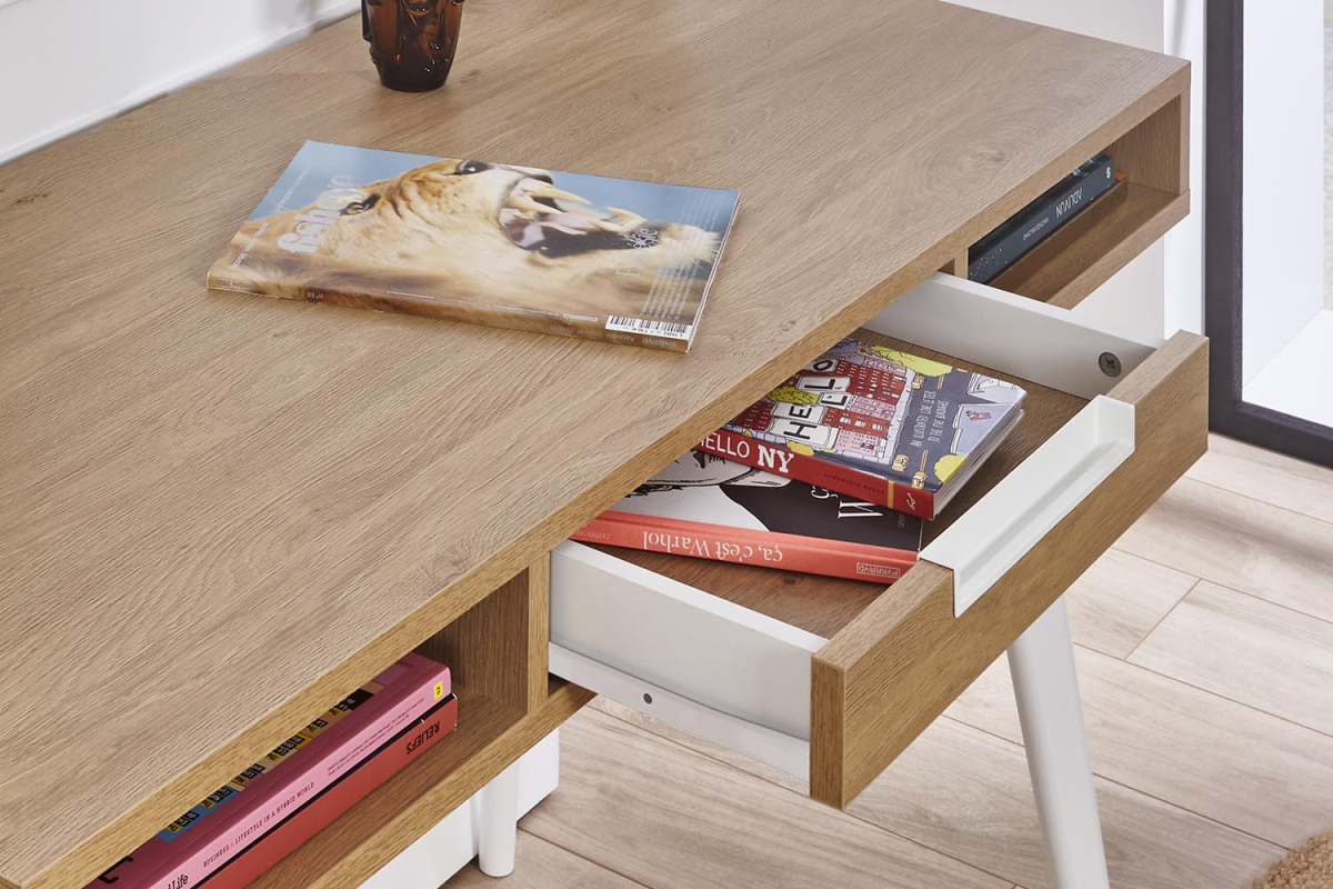 Bureau en bois 1 tiroir Arles