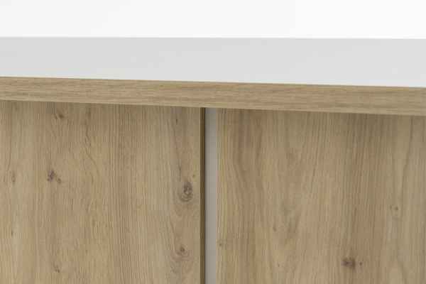 Îlot central avec rangement bois – table haute 4-6 pers. design