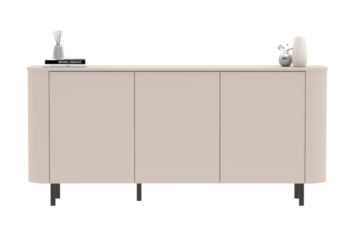Buffet contemporain fabriqué en Italie – Bois certifié FSC et pieds métal