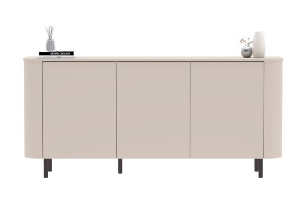 Buffet contemporain fabriqué en Italie – Bois certifié FSC et pieds métal