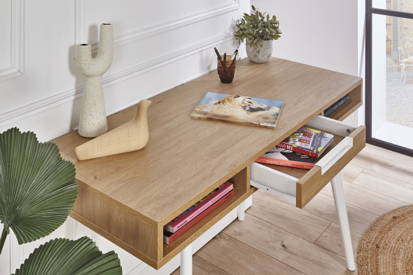 Bureau en bois 1 tiroir Arles
