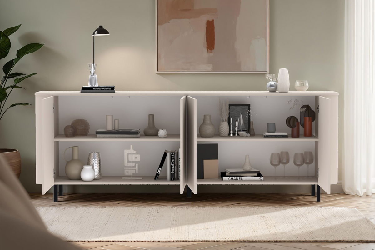 Buffet contemporain fabriqué en Italie – Bois certifié FSC