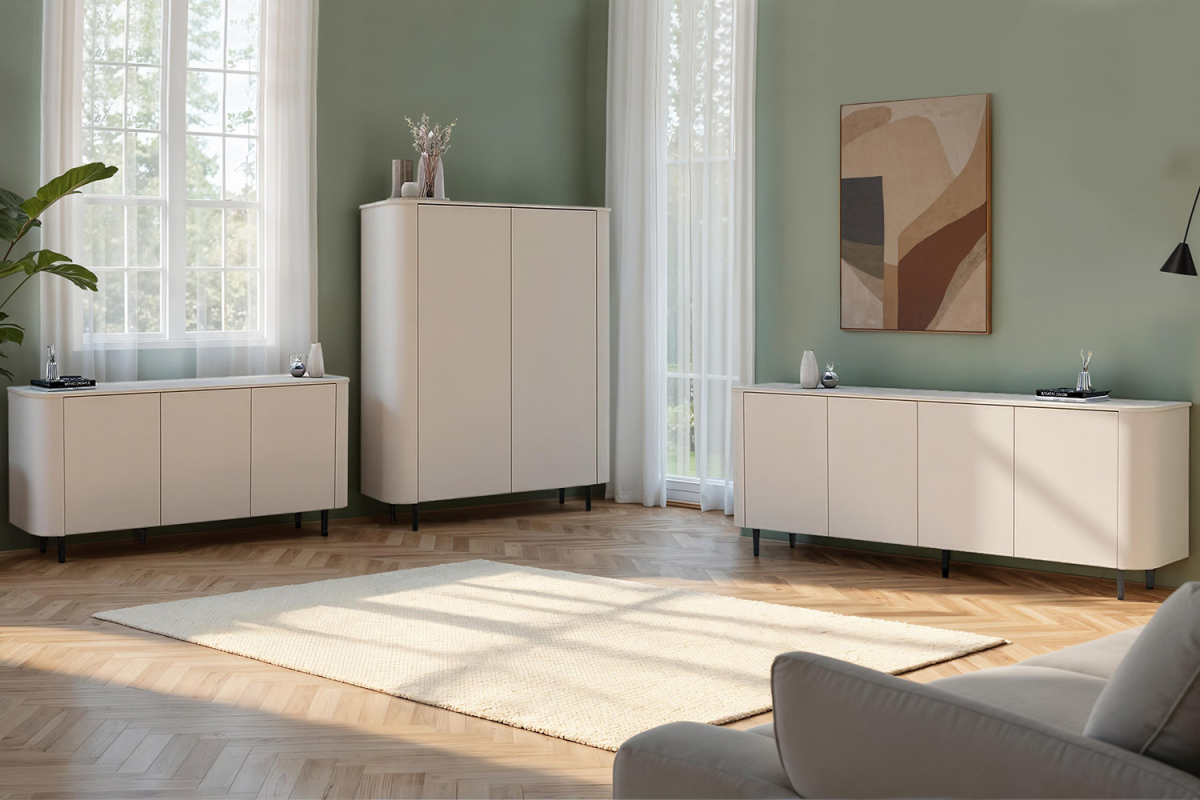 Buffet contemporain fabriqué en Italie – Bois certifié FSC
