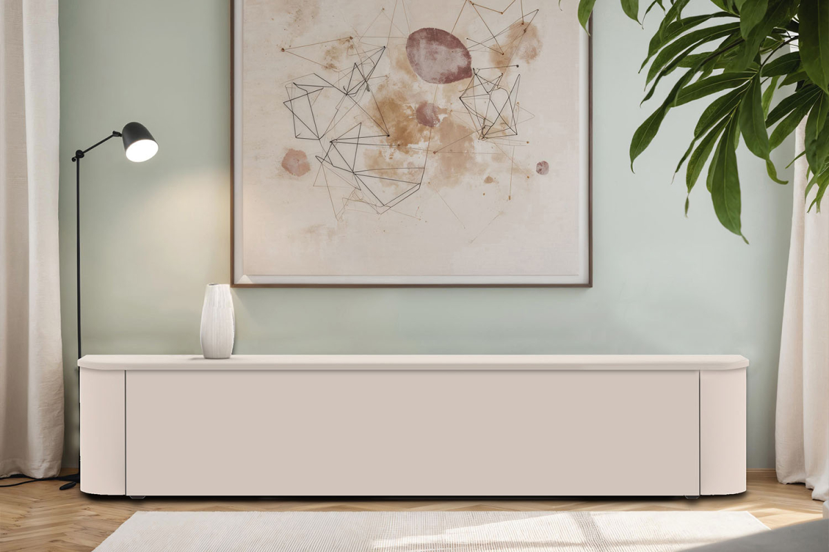 Meuble TV contemporain à poser – Bois certifié FSC