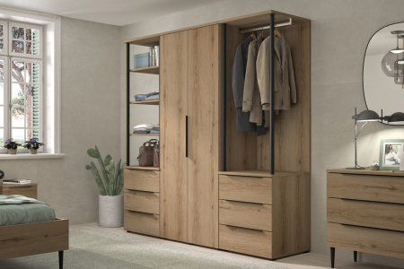 Armoire Altura 2 portes bois chêne artisan – Armoire chambre design