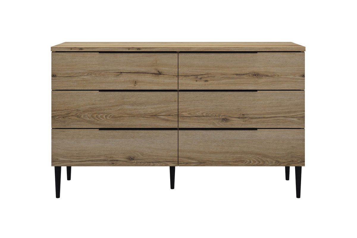 Commode bois Altura 6 tiroirs – Meuble rangement chambre