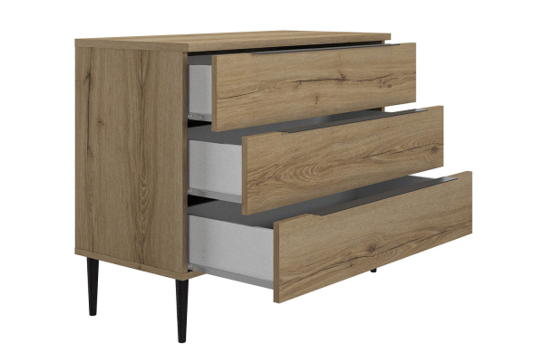 Commode bois Altura 3 tiroirs – Meuble de rangement