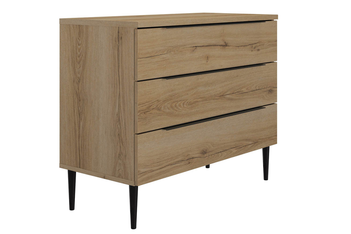 Commode bois Altura 3 tiroirs – Meuble de rangement