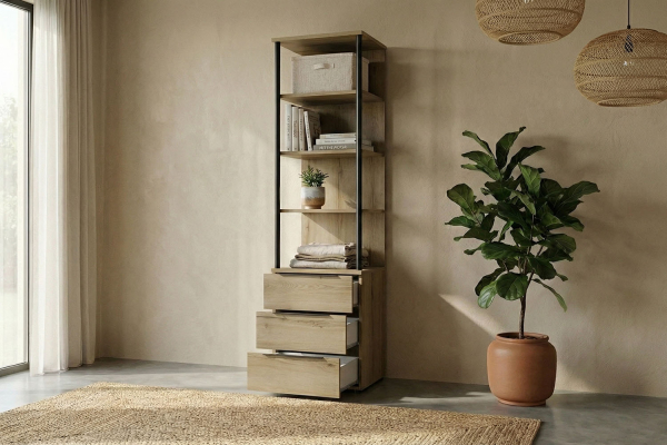 Colonne dressing Altura avec tiroirs – Meuble rangement vertical