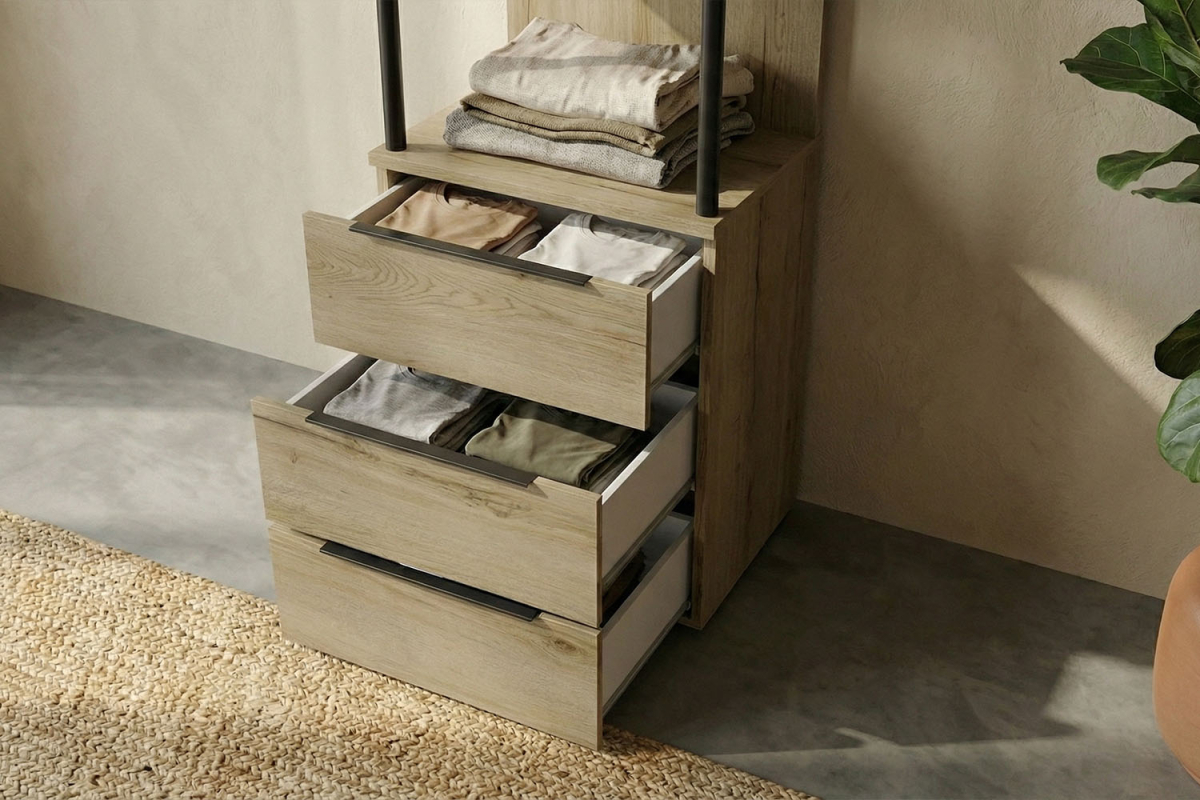 Colonne dressing Altura avec tiroirs – Meuble rangement vertical