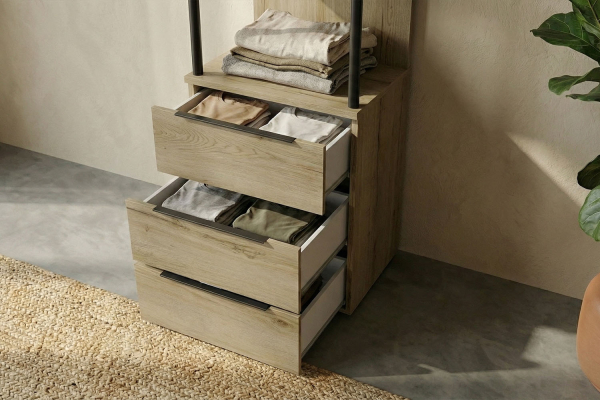 Colonne dressing Altura avec tiroirs – Meuble rangement vertical