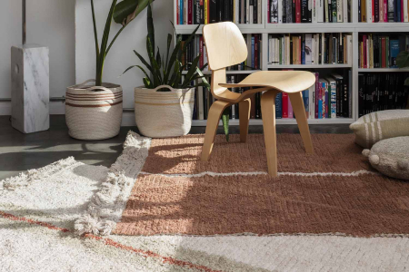 Tapis rectangulaire en coton lavable réversible Lorena Canals