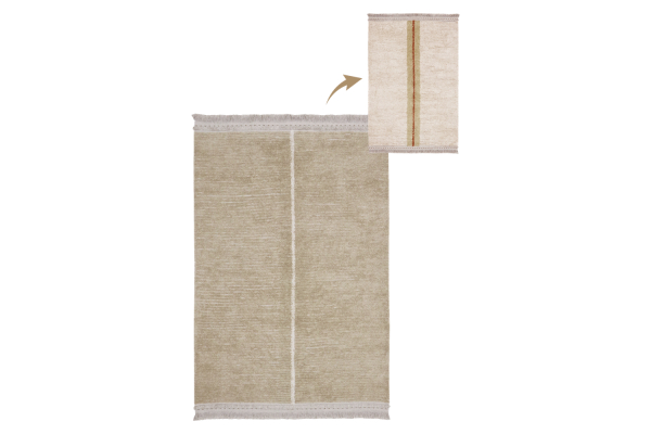 Tapis rectangulaire en coton lavable réversible Lorena Canals