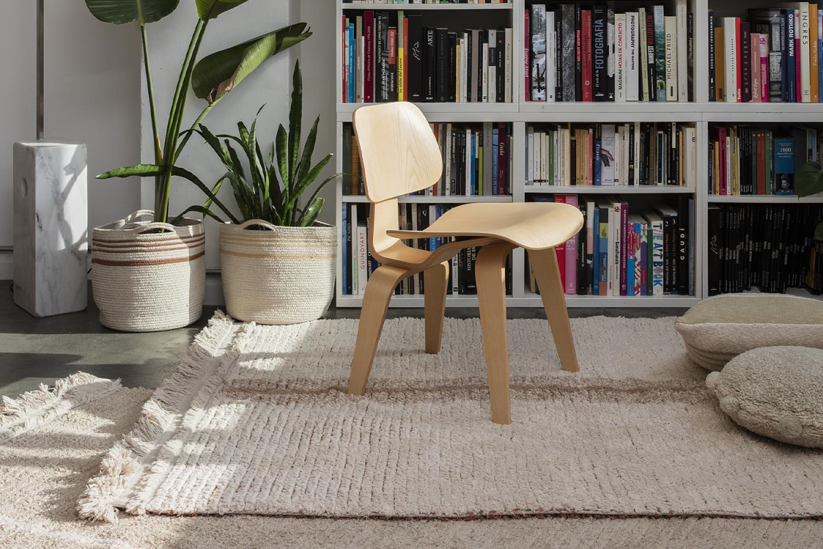 Tapis rectangulaire en coton lavable réversible Lorena Canals