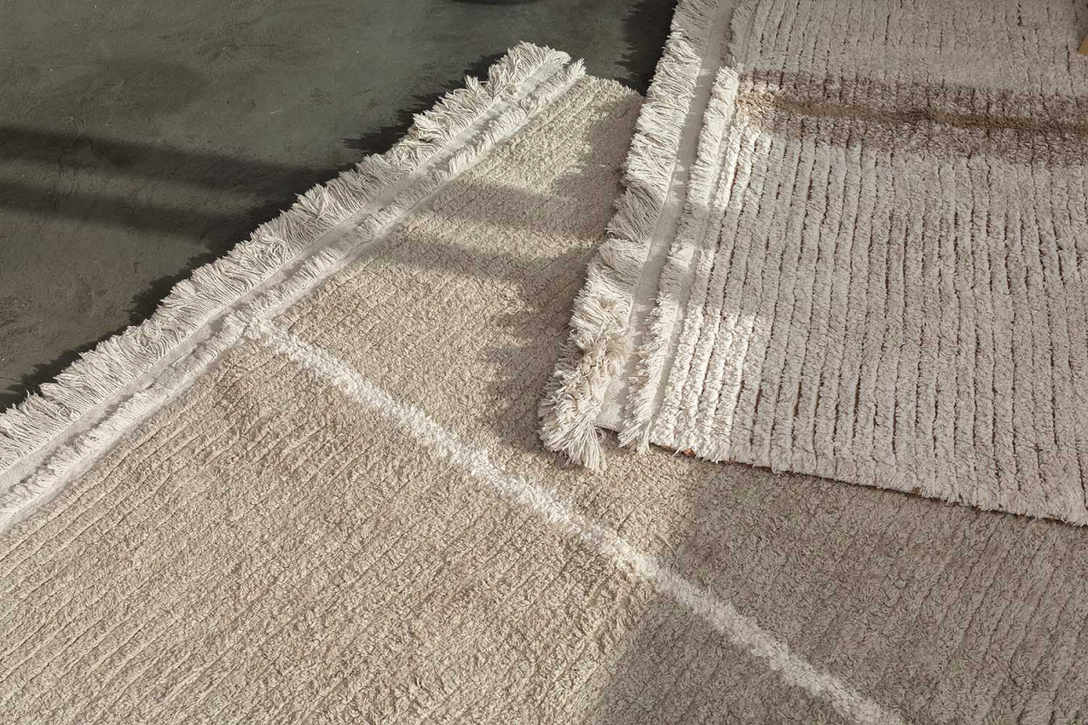 Tapis rectangulaire en coton lavable réversible Lorena Canals