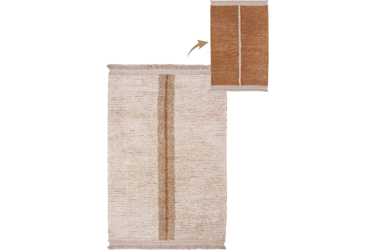 Tapis rectangulaire en coton lavable réversible Lorena Canals
