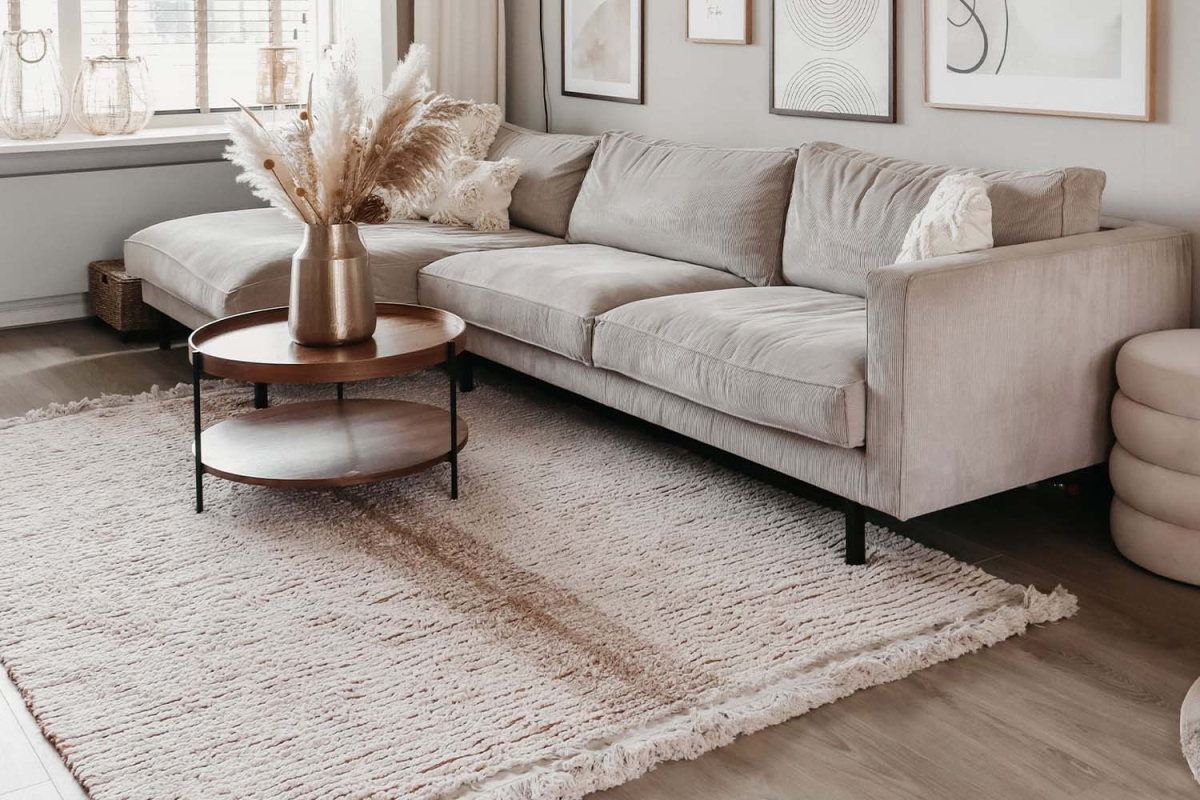 Tapis rectangulaire en coton lavable réversible Lorena Canals