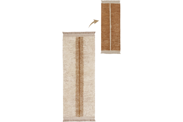 Tapis de couloir en coton lavable réversible Lorena Canals