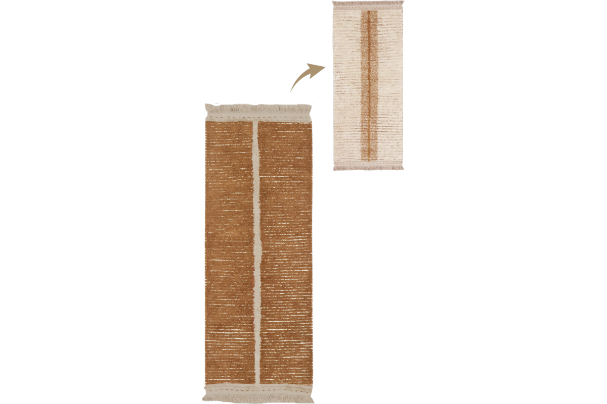 Tapis de couloir en coton lavable réversible Lorena Canals
