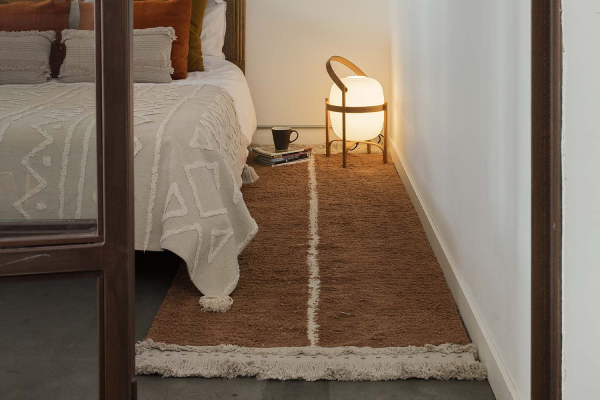 Tapis de couloir en coton lavable réversible Lorena Canals