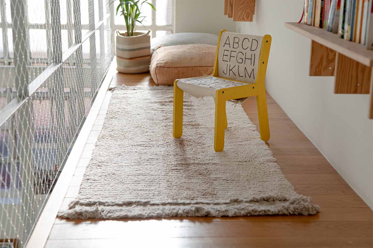 Tapis de couloir en coton lavable réversible Lorena Canals