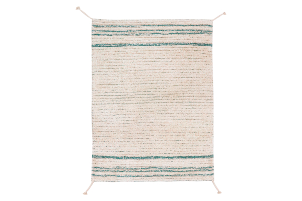Tapis réversible Lorena Canals – Tapis lavable bleu, marron ou ambre