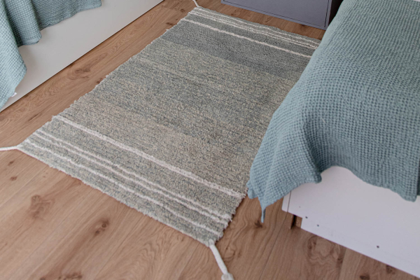 Tapis réversible Lorena Canals – Tapis lavable bleu, marron ou ambre