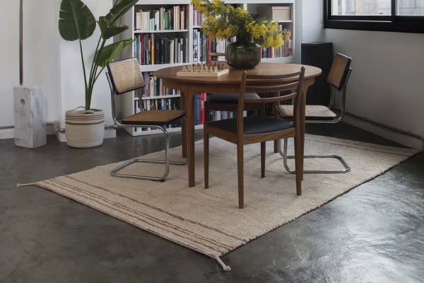 Lorena Canals Reversible Rug – Washable Rug in Blue, Brown, or Amber