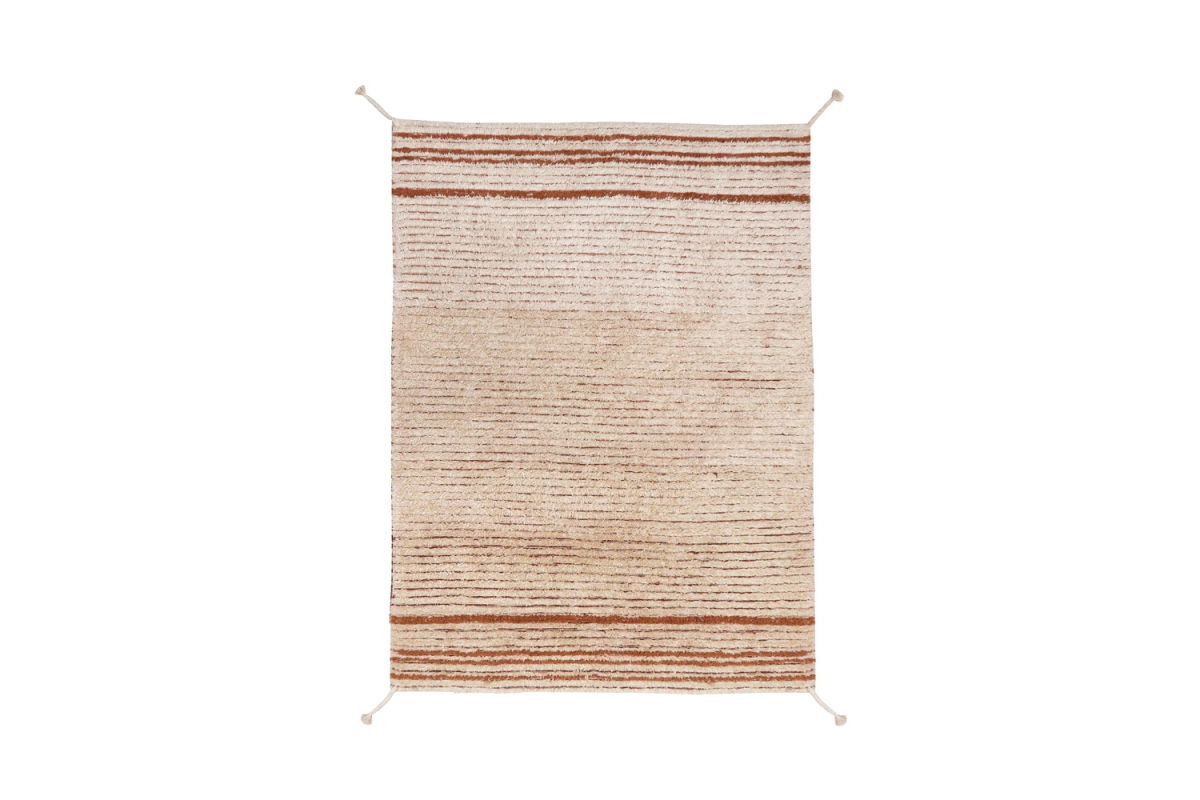 Tapis réversible Lorena Canals – Tapis lavable bleu, marron ou ambre