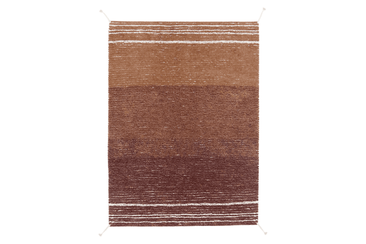 Tapis réversible Lorena Canals – Tapis lavable bleu, marron ou ambre