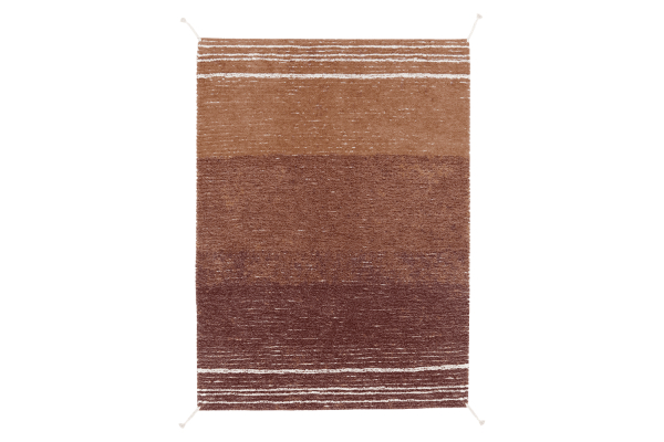 Tapis réversible Lorena Canals – Tapis lavable bleu, marron ou ambre