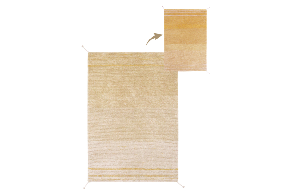 Tapis réversible Lorena Canals – Tapis lavable bleu, marron ou ambre