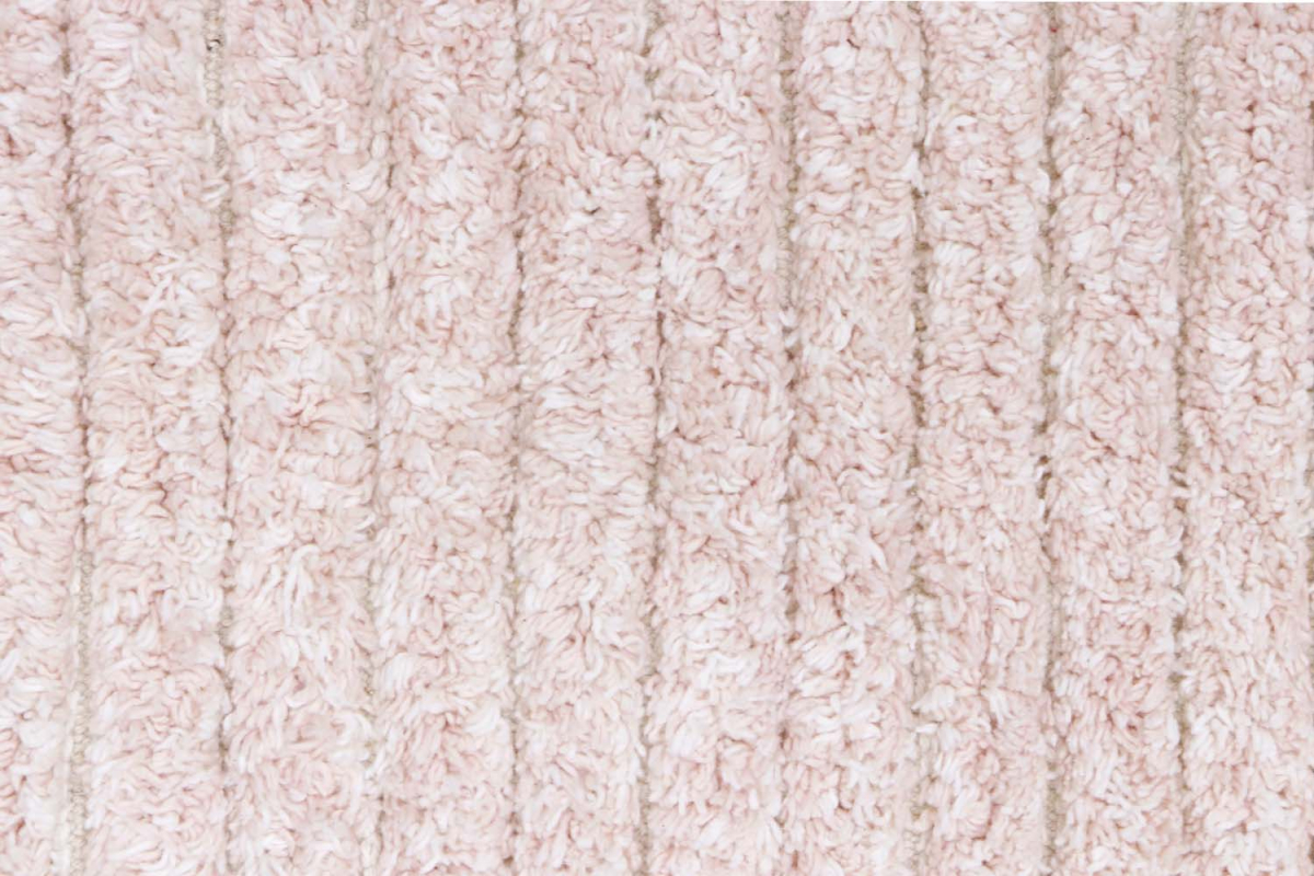 Tapis Lorena Canals réversible en coton lavable – Coloris rose et vert