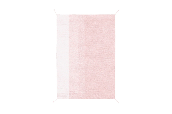 Tapis Lorena Canals réversible en coton lavable – Coloris rose et vert