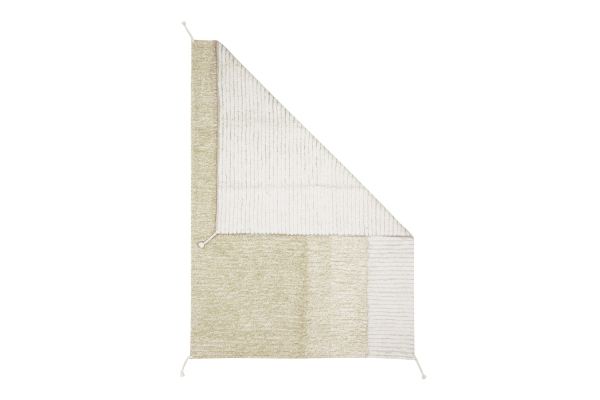 Tapis Lorena Canals réversible en coton lavable – Coloris rose et vert