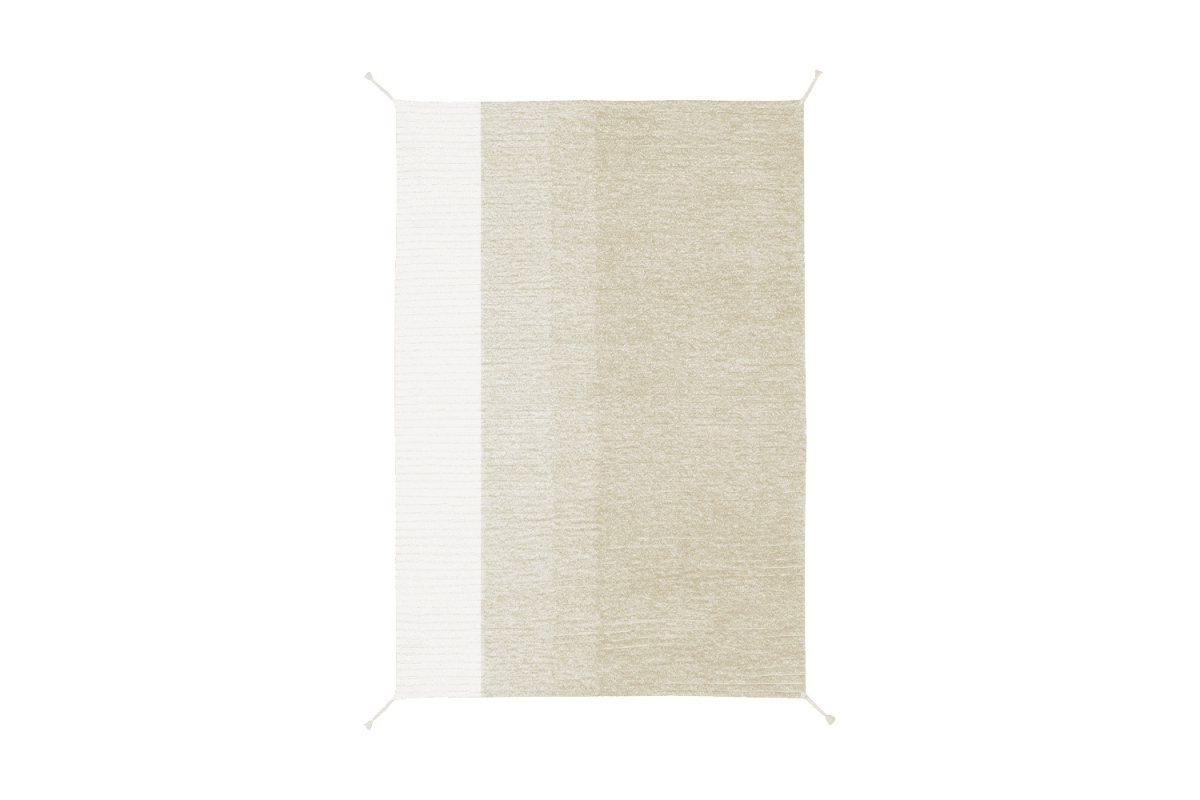 Tapis Lorena Canals réversible en coton lavable – Coloris rose et vert