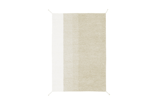 Tapis Lorena Canals réversible en coton lavable – Coloris rose et vert