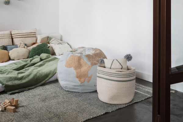 Panier de rangement Lorena Canals Twin – Ambre, bleu et marron