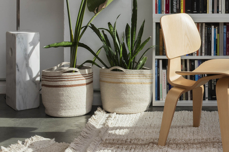 Panier de rangement Lorena Canals Twin – Ambre, bleu et marron