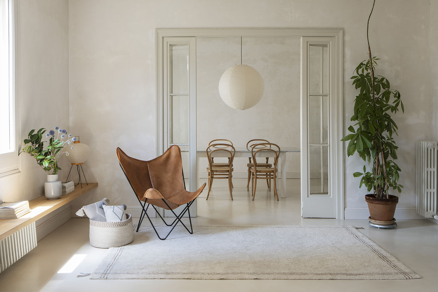 Tapis rectangulaire en coton lavable Lorena Canals