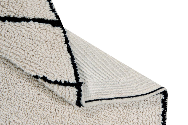 Tapis rond en coton lavable Trace Lorena Canals