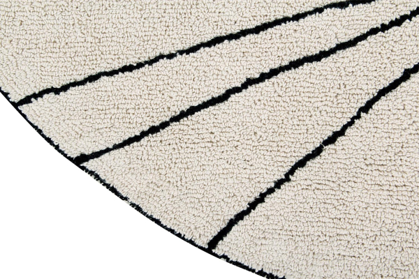 Tapis rond en coton lavable Trace Lorena Canals