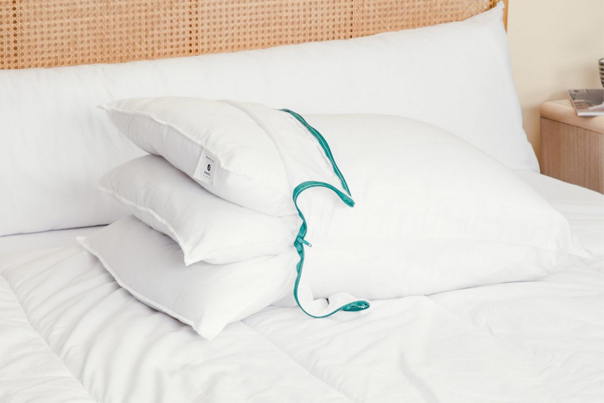 Oreiller avec une enveloppe en Tencel et coton bio | Maison Aveni