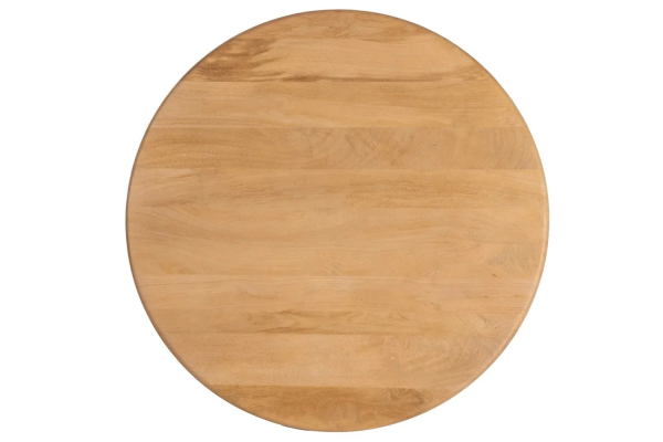 Table ronde en bois de manguier massif 5 pers. Solven