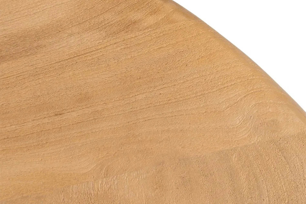 Table ronde en bois de manguier massif 5 pers. Solven